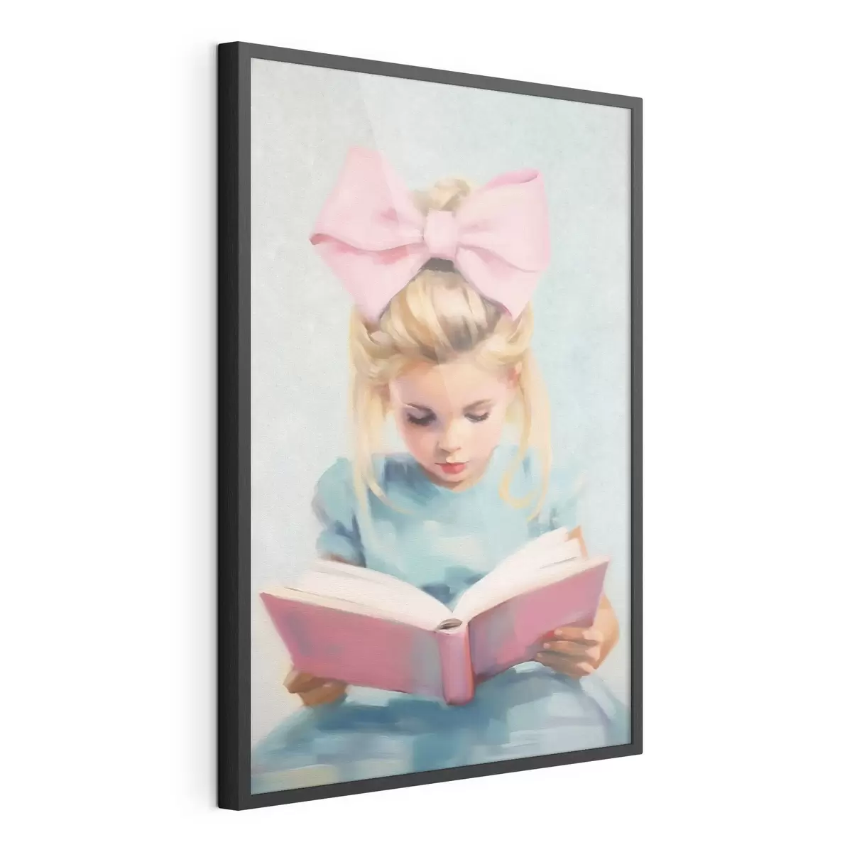 Poster Una bambina e un libro f41800