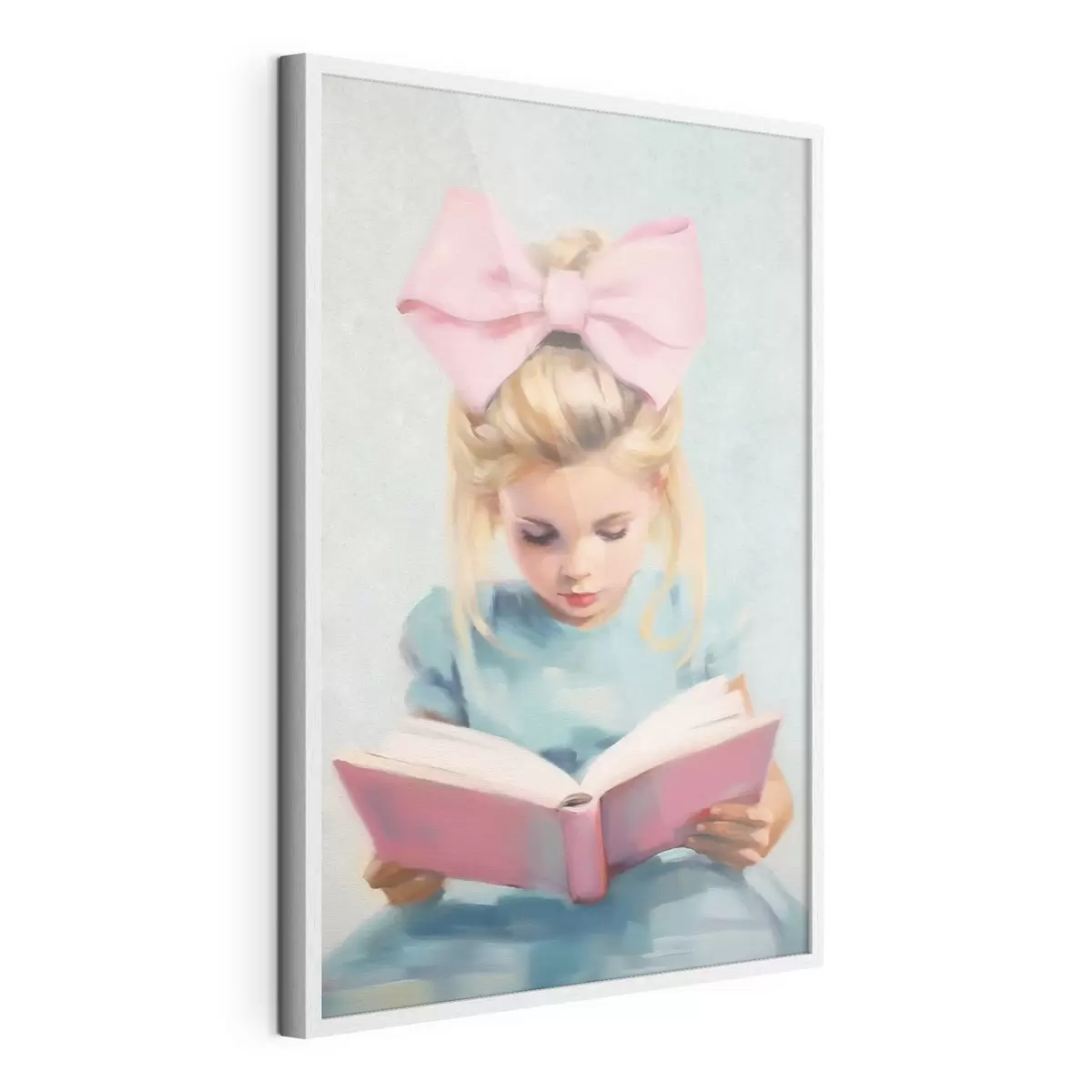 Poster Una bambina e un libro f41800