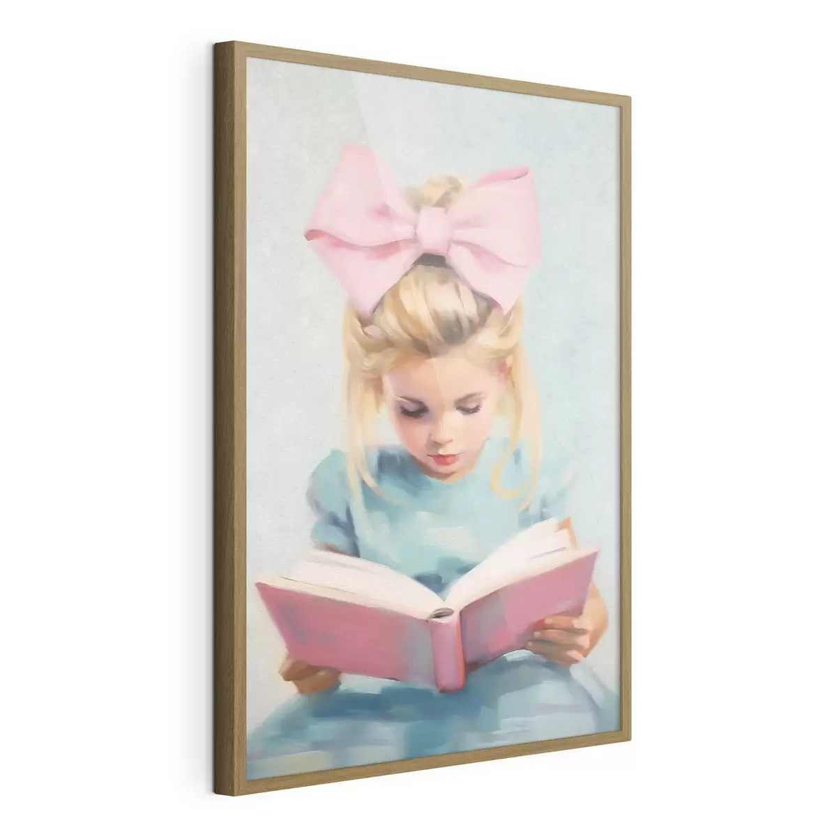 Poster Una bambina e un libro f41800