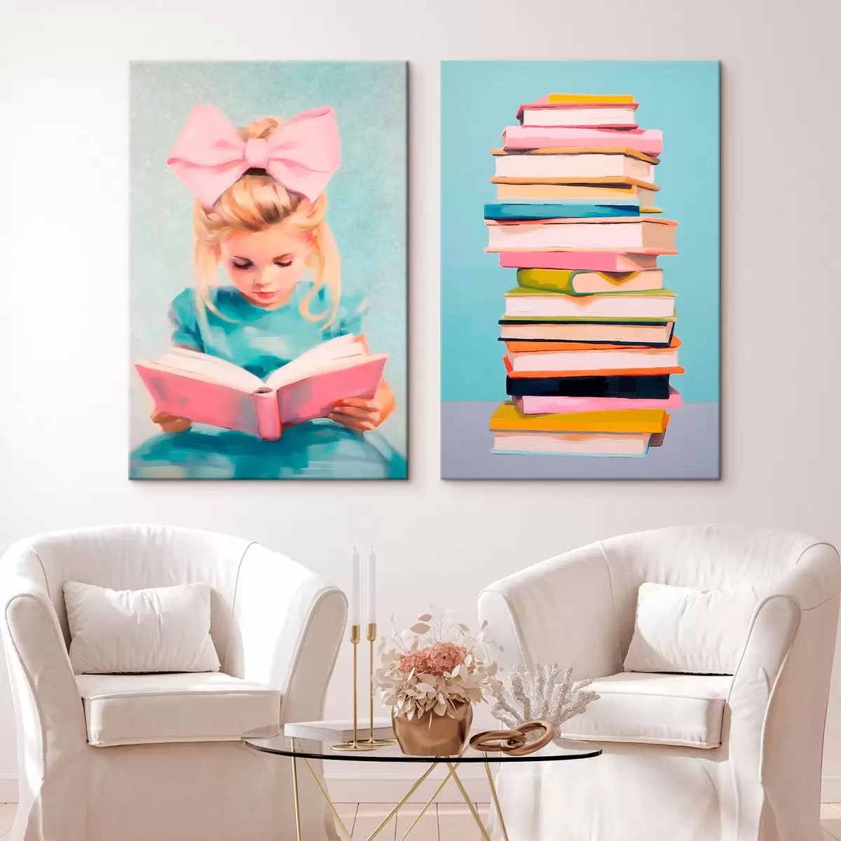carta da parati Ragazza e libri nr. m00395