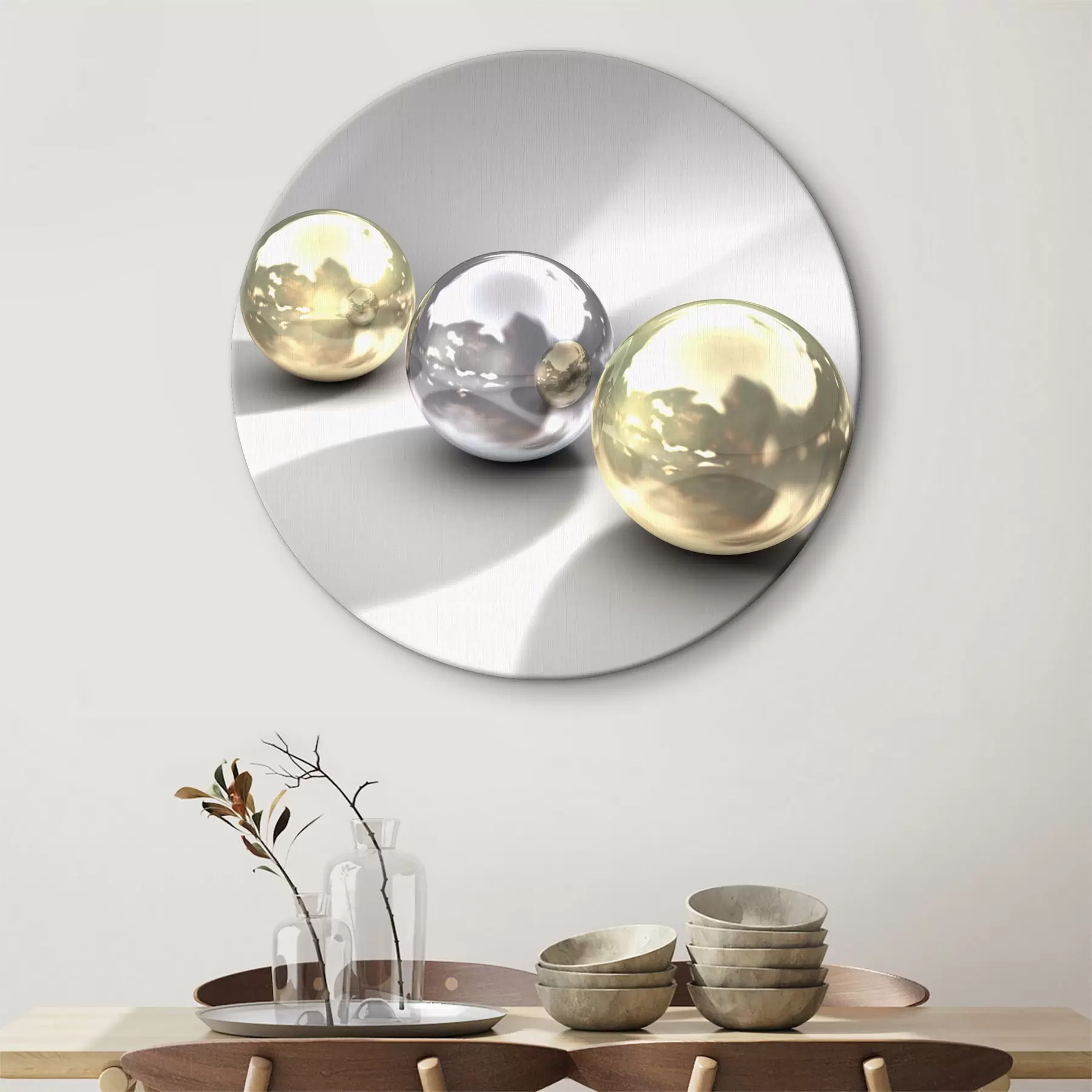 carta da parati Materiale naturale, ambra e argento nr. r04617