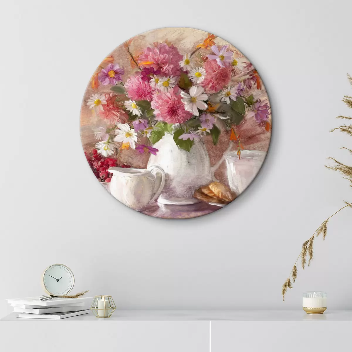 Quadri rotondi Oggetti per fiori, piante e bevande r15070