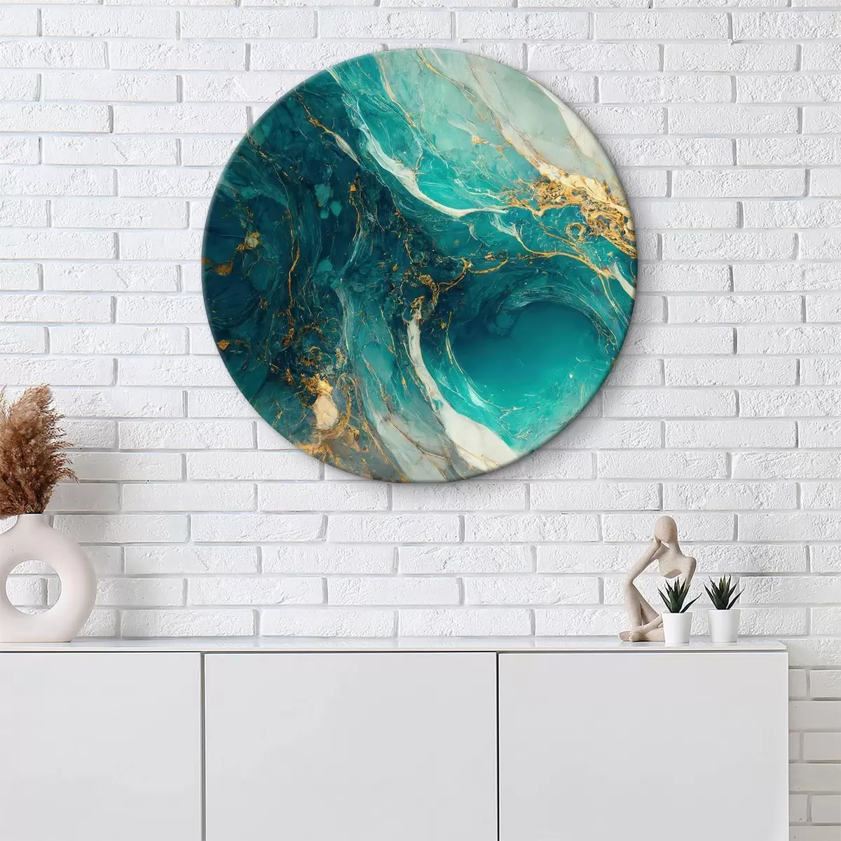 Quadri rotondi Risorse idriche, acqua e arte r32411