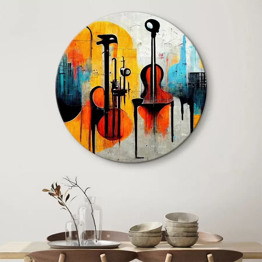 carta da parati Strumento musicale, colori artistici e pittura nr. r33044