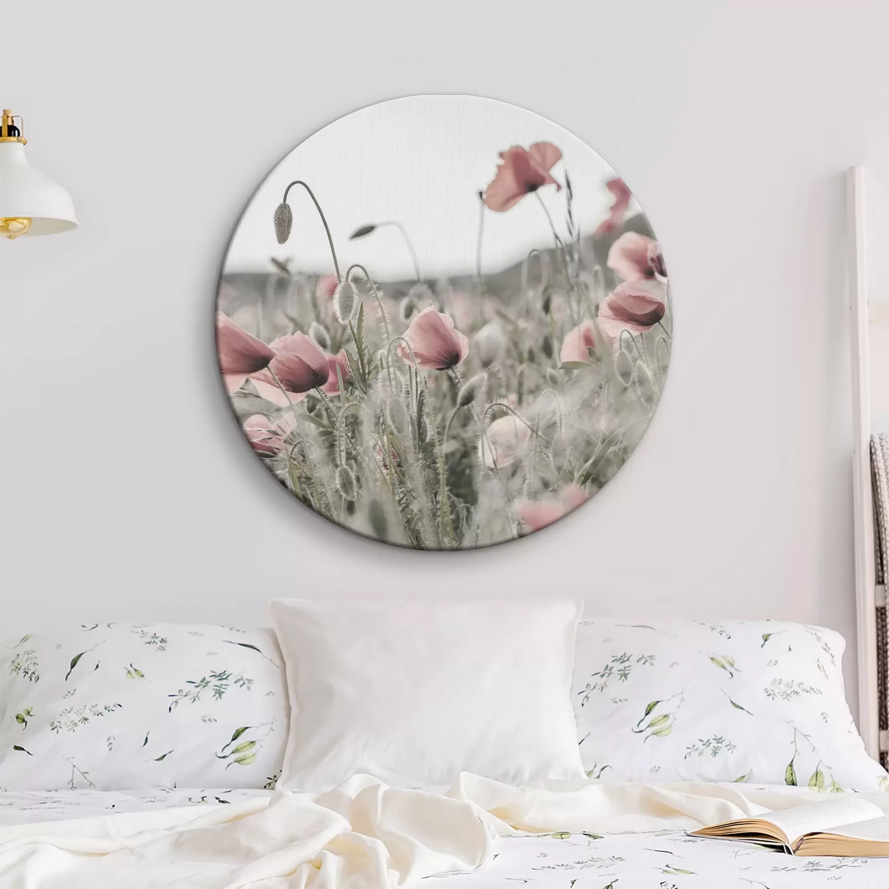 carta da parati Dipinto di papaveri con colori tenui nr. r35592