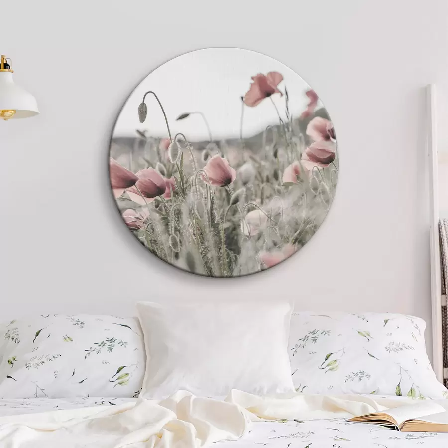 carta da parati Dipinto di papaveri con colori tenui nr. r35592