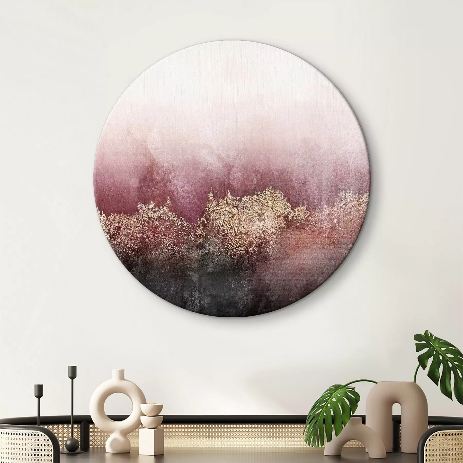 carta da parati Astrattismo nei toni del bordeaux nr. r35844