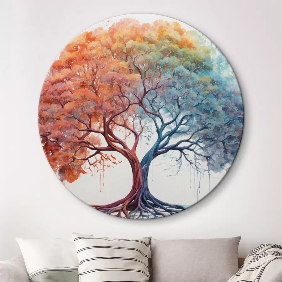 carta da parati Fantastico albero con diverso spettro di colori nr. r36444