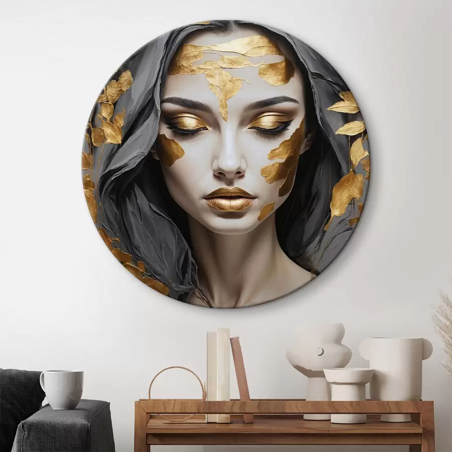 carta da parati Una bella donna ricoperta di vernice nr. r37326