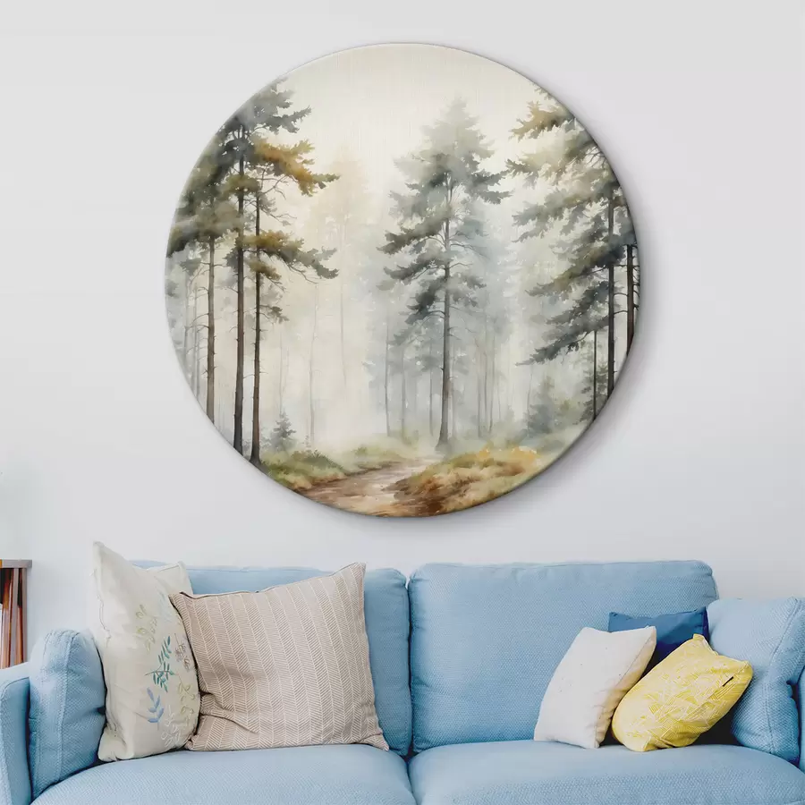 carta da parati Sentiero forestale acquerello  nr. r37338