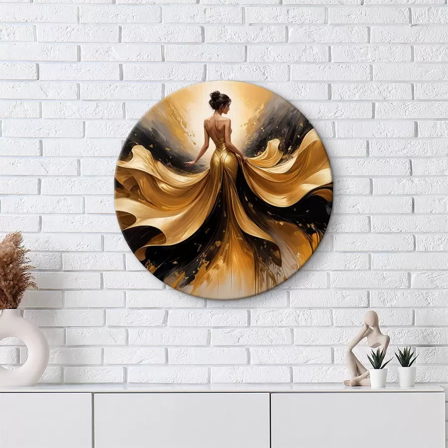 carta da parati Un bouquet di gigli bianchi in un vaso di ceramica blu e bianco su sfondo blu pittura ad olio natura morta nr. r38820