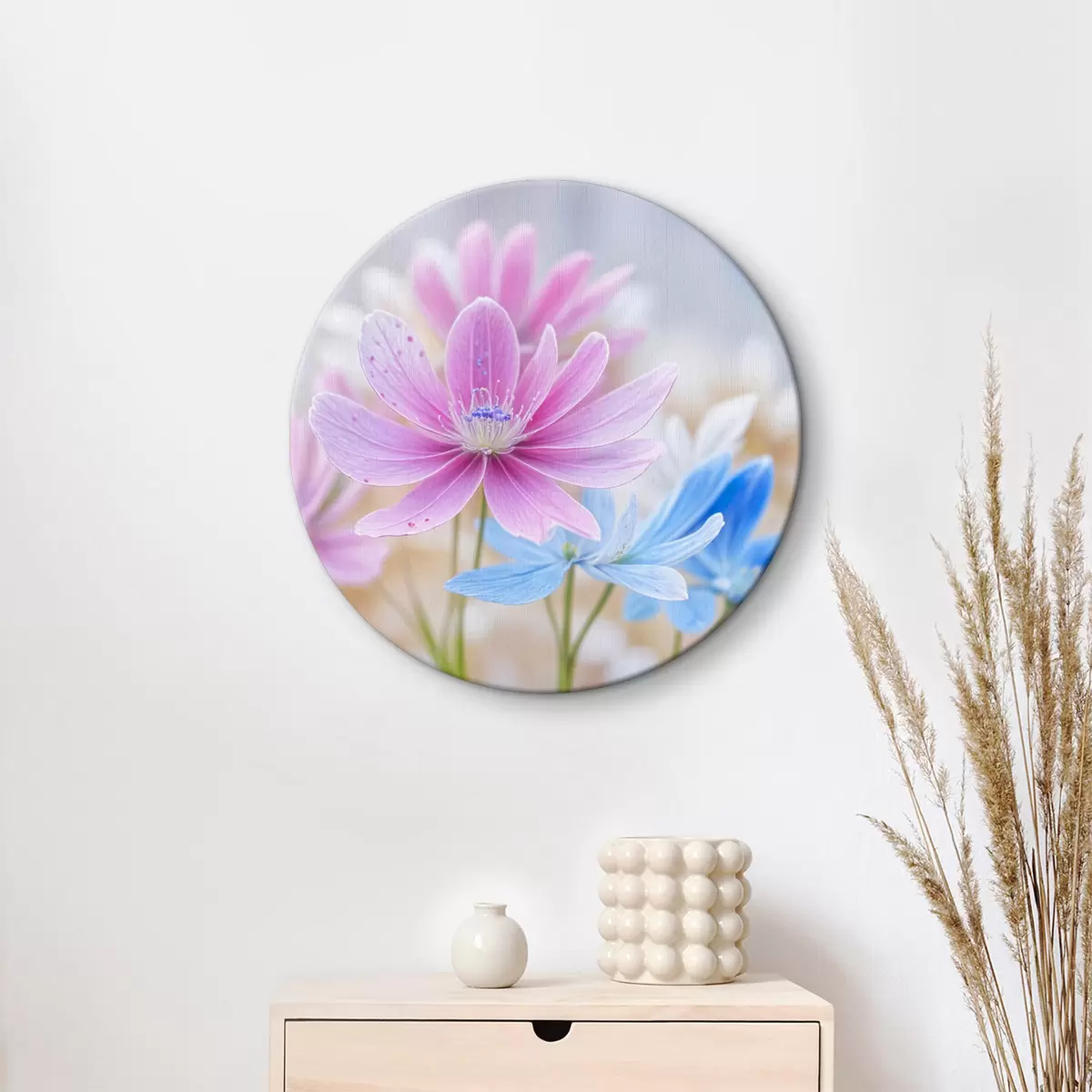 Quadri rotondi Bouquet di fiori fantasia r38892