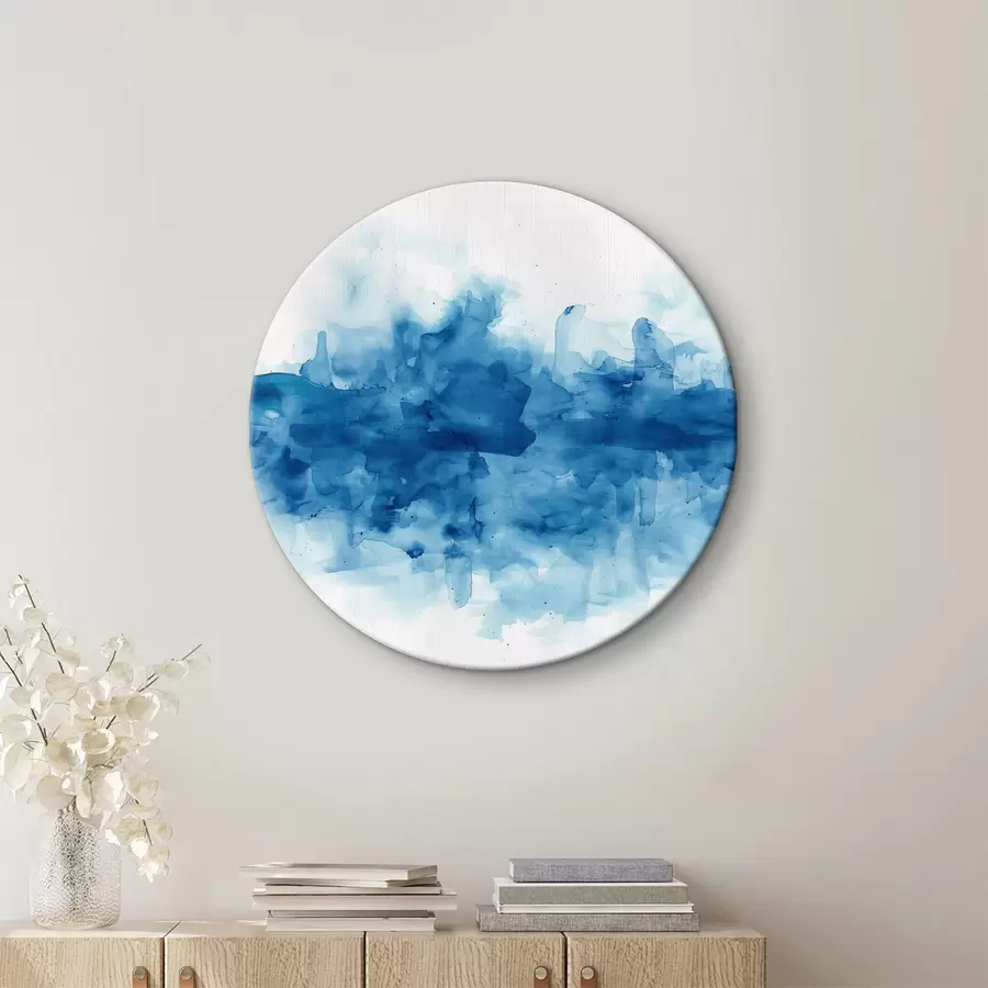 carta da parati Acquerello, macchie, blu nr. r39954