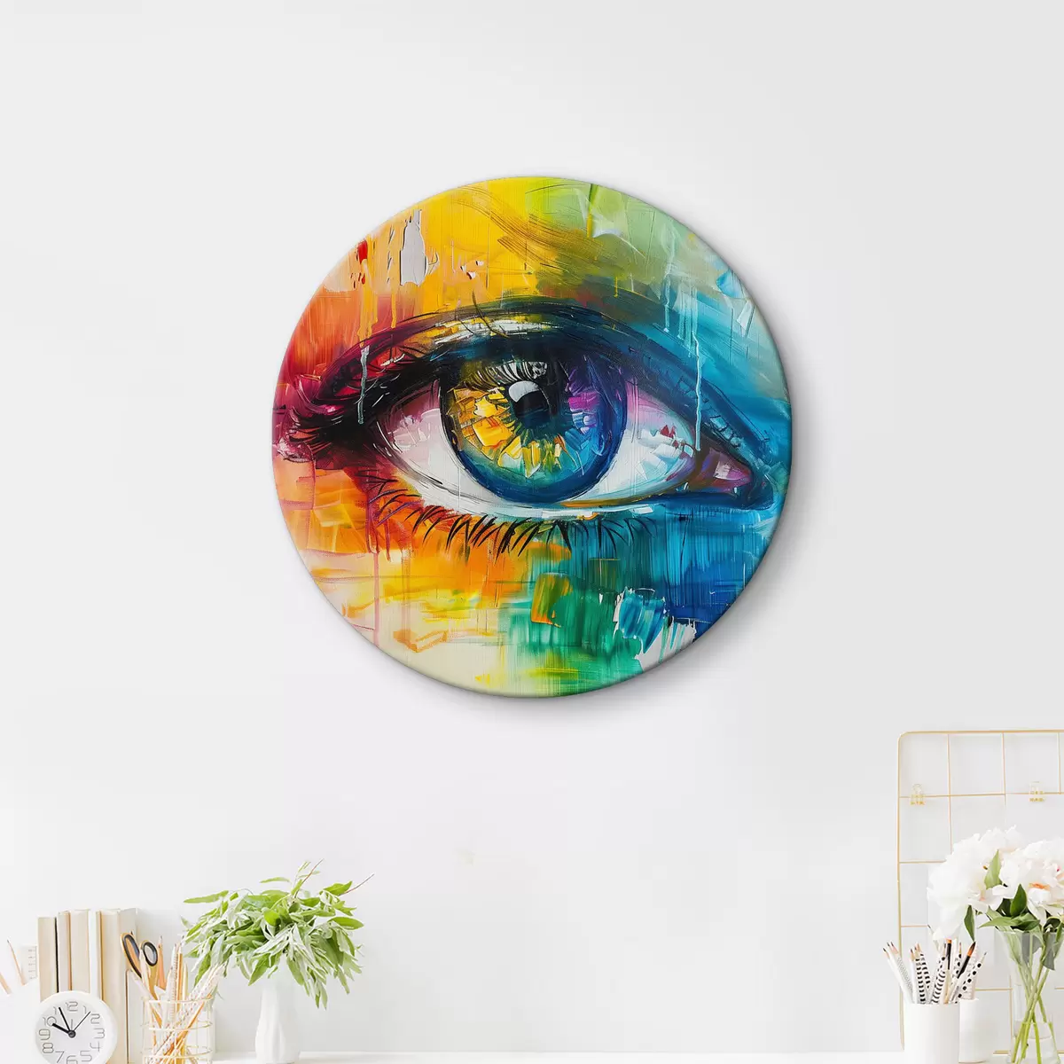Quadri rotondi Pittura ad acquerello r40355