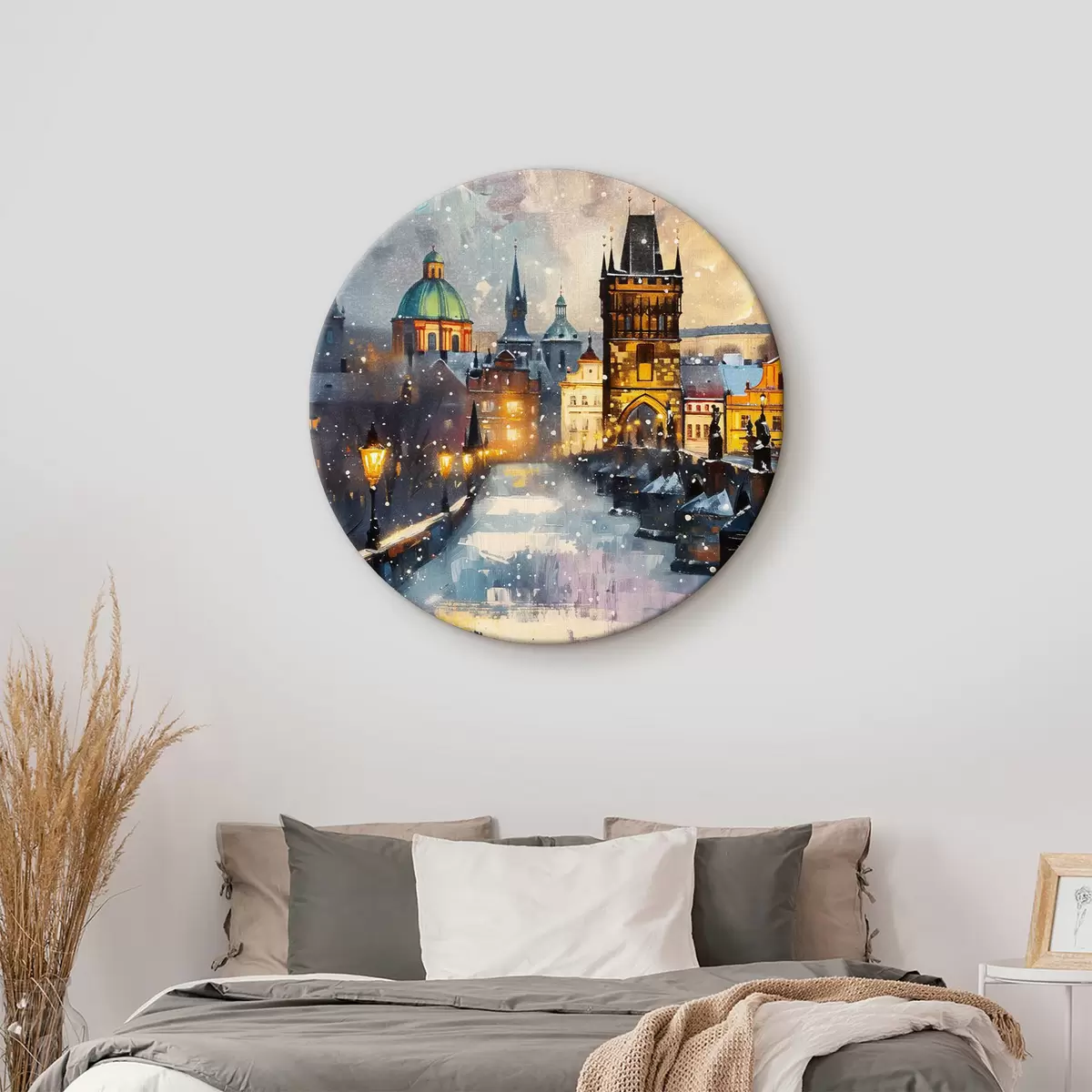 Quadri rotondi Ponte a Praga r40363