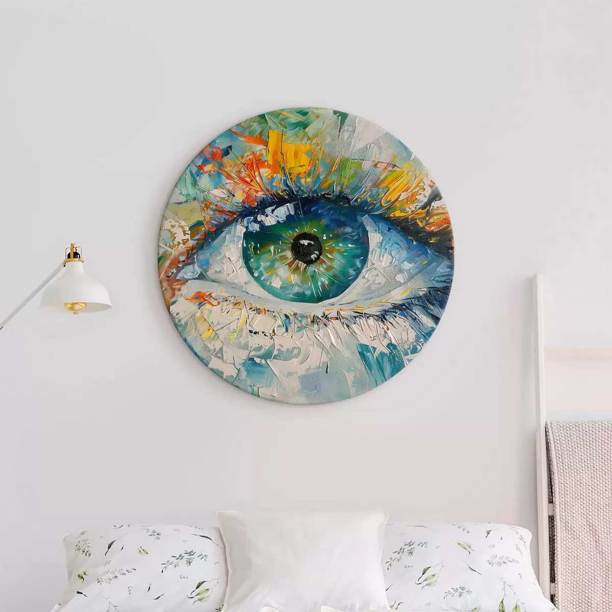 Quadri rotondi Guarda, pittura ad acquerello r40364