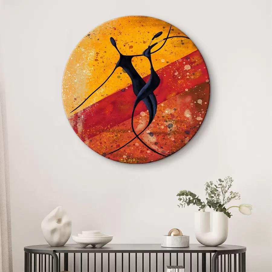 carta da parati Silhouette di danza, stile africano nr. r28768