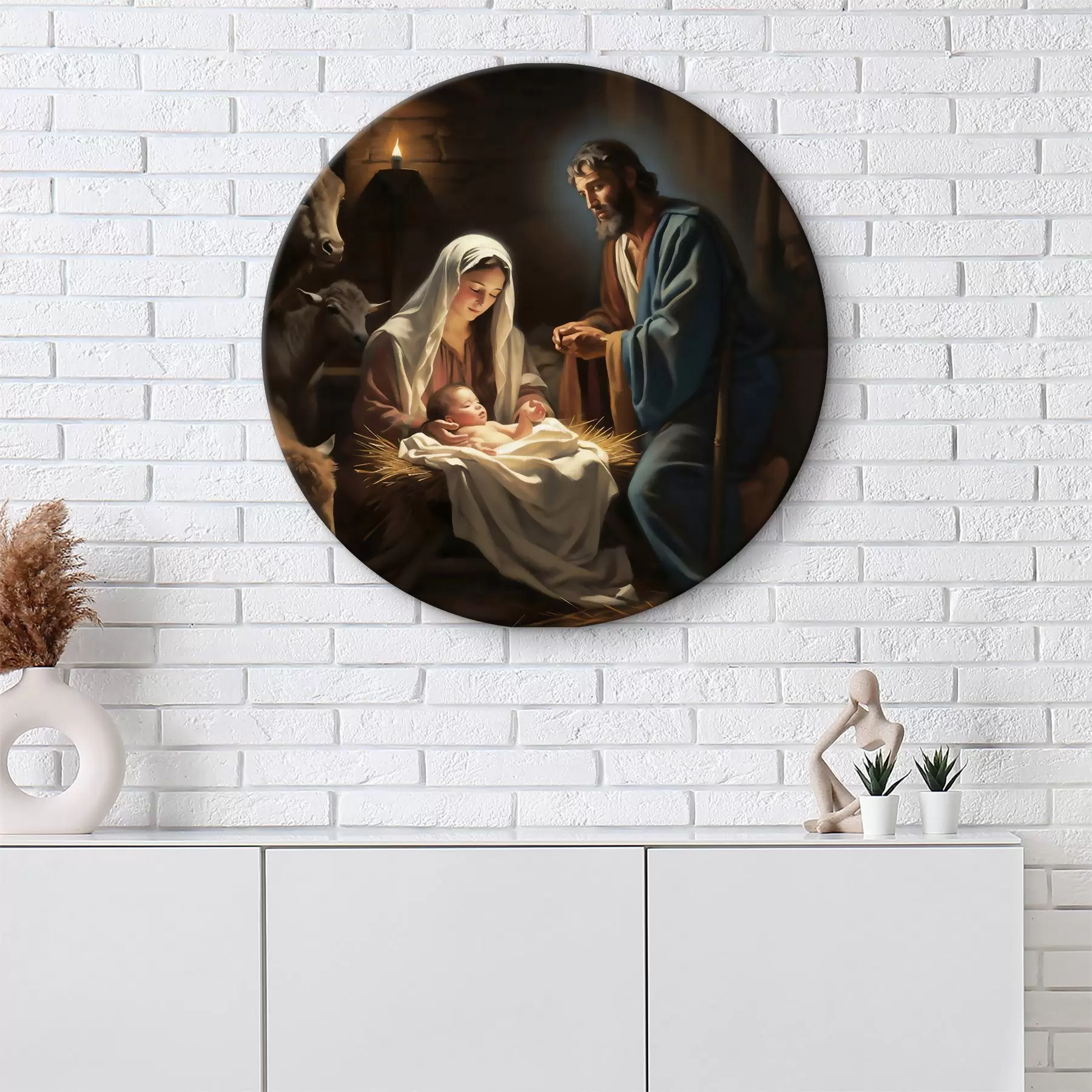 carta da parati Arte, presepe e pittura nr. r33488