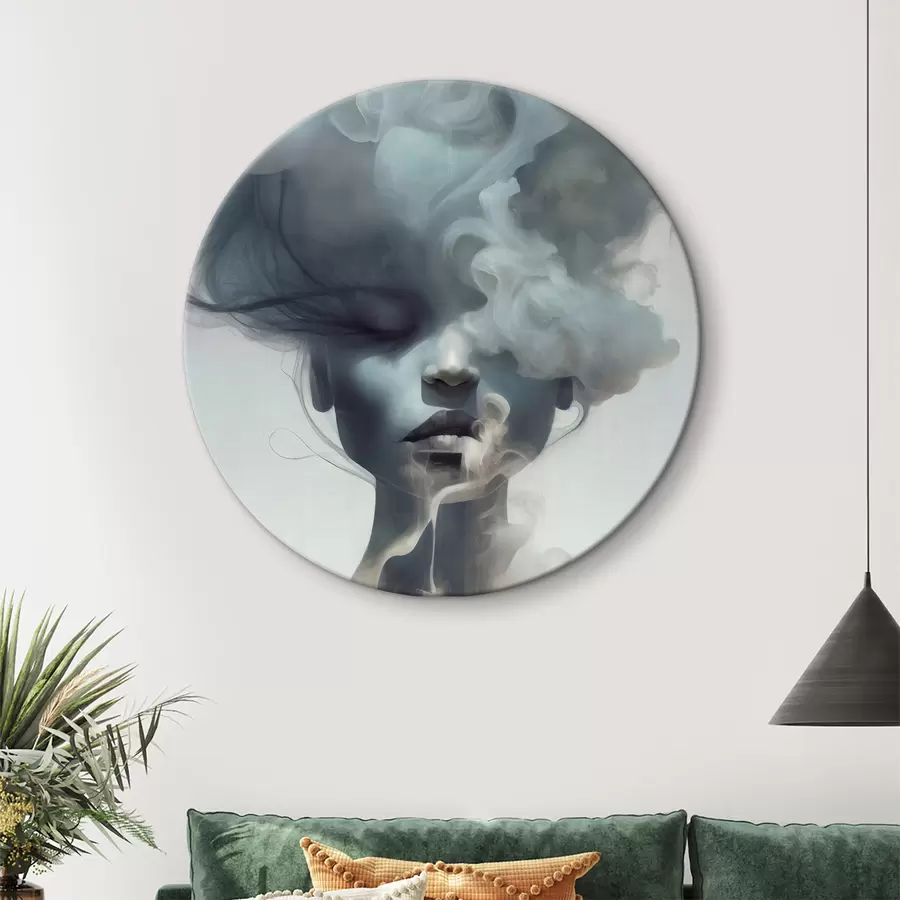 carta da parati Ragazza e nebbia grigia nr. r35818