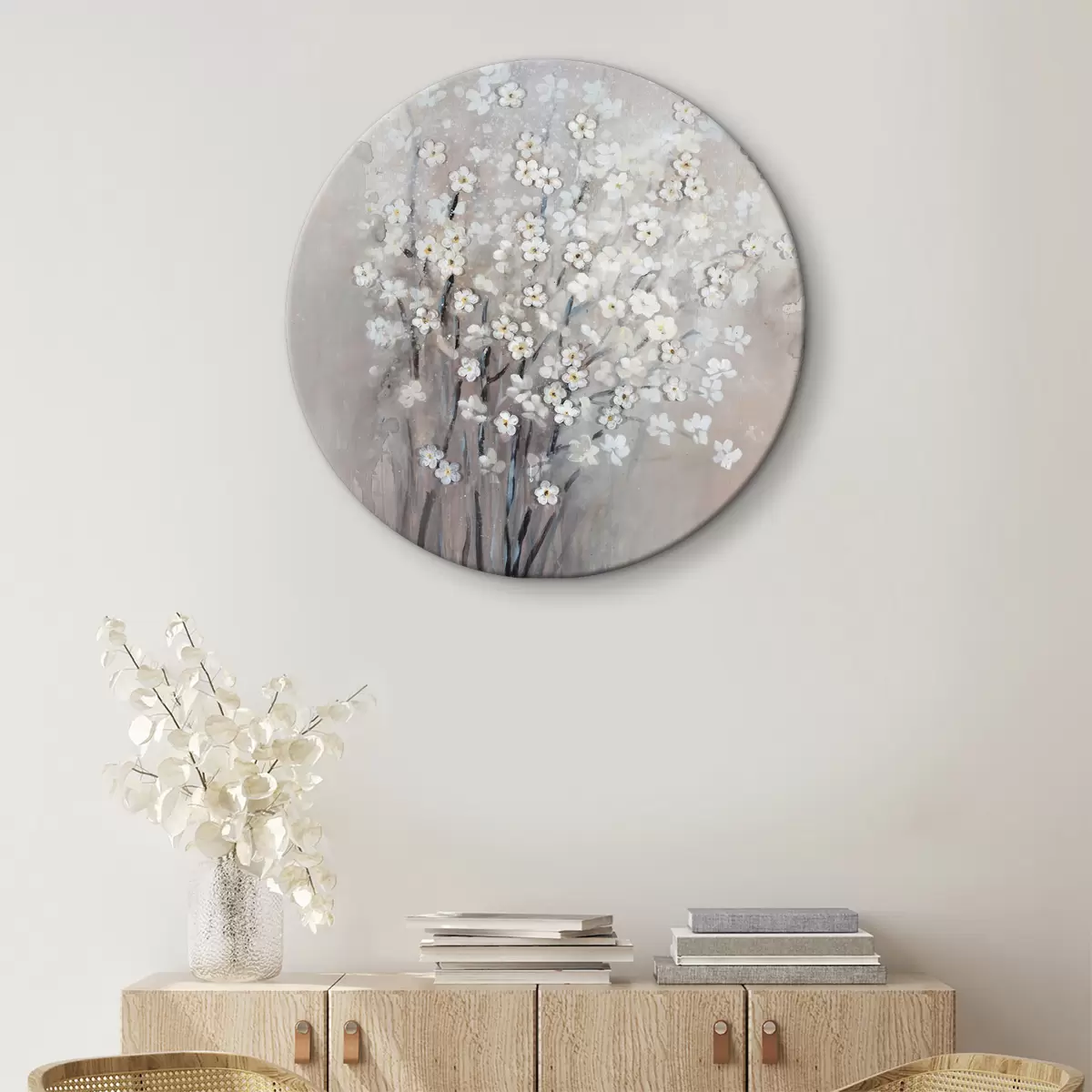 Quadri rotondi Fiori r36278