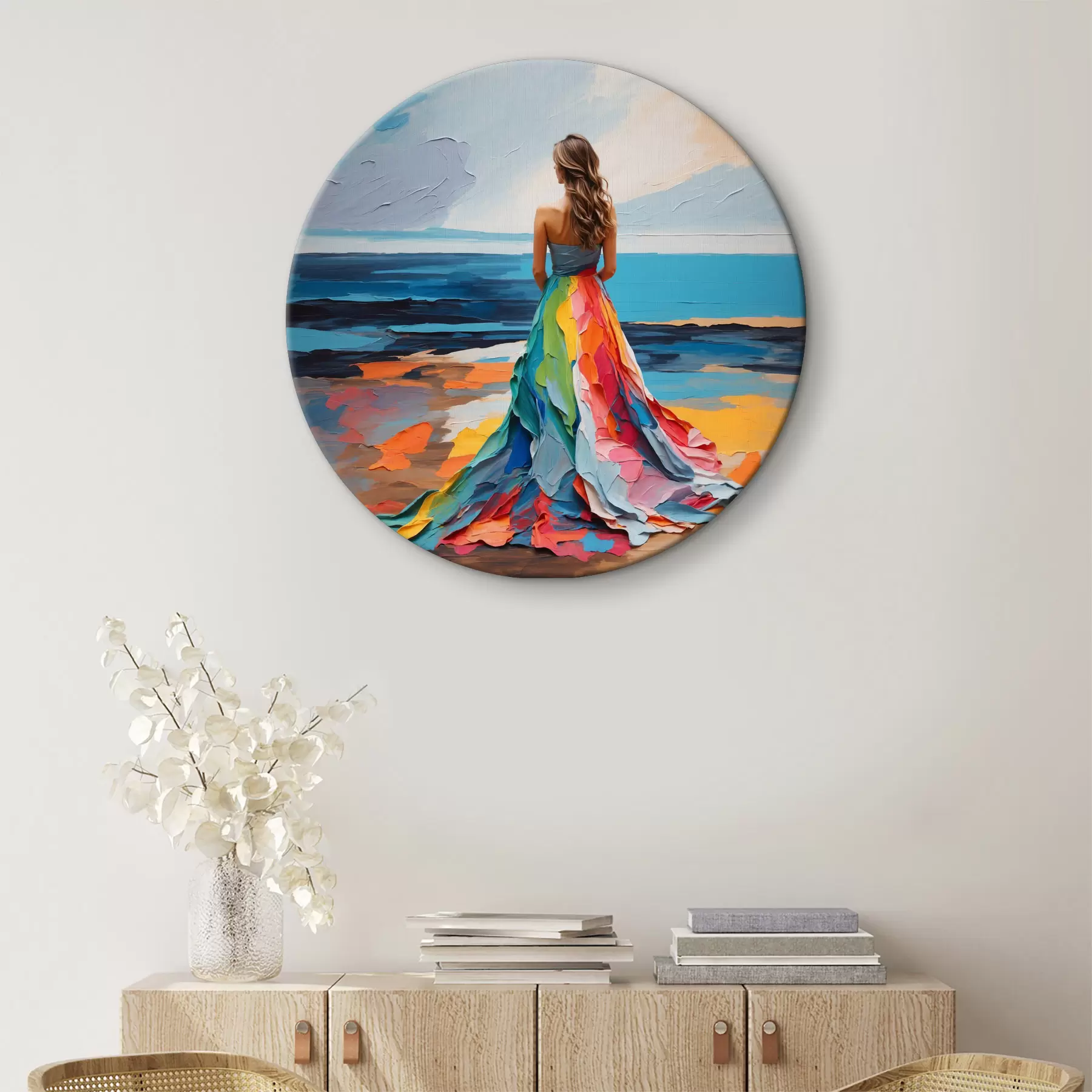 carta da parati Donna in riva al mare nr. r38171