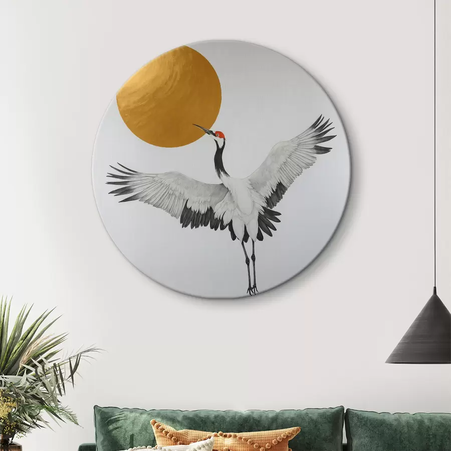 carta da parati Gru che vola verso il sole nr. r38195