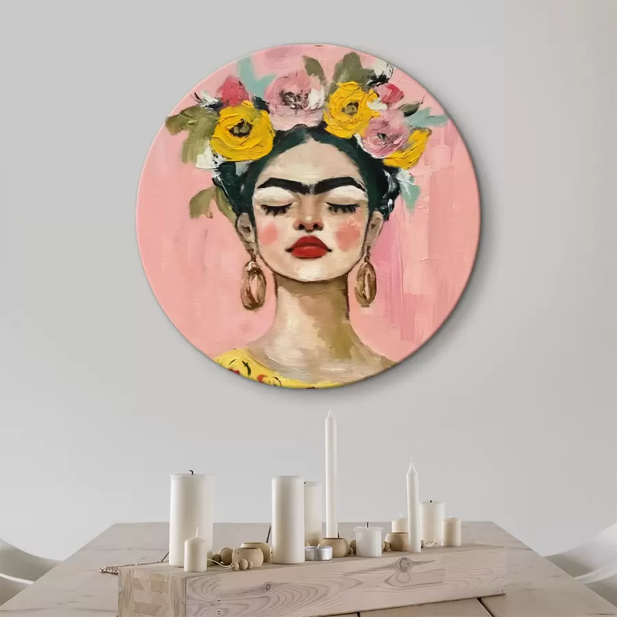 carta da parati Trama stampata Frida Kahlo nr. r38292