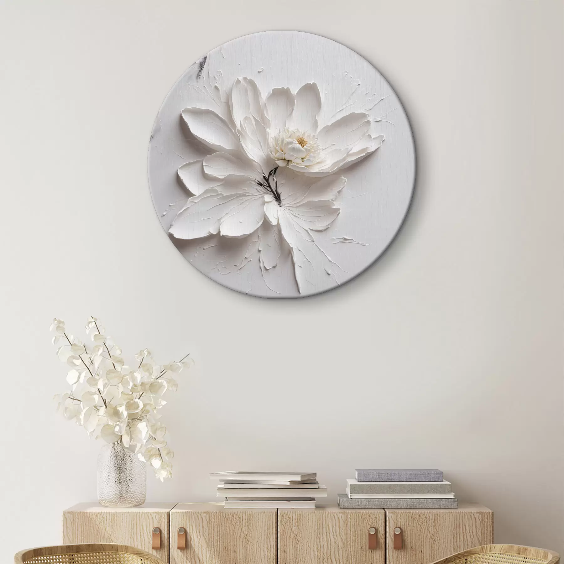 carta da parati Fiore bianco sott'olio nr. r38303