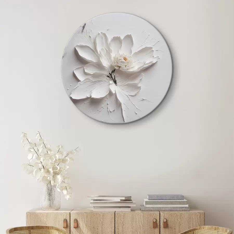 carta da parati Fiore bianco sott'olio nr. r38303