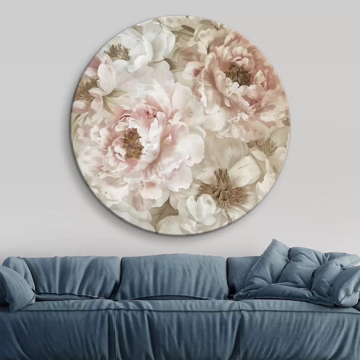 Quadri rotondi Peonie d'epoca r39305