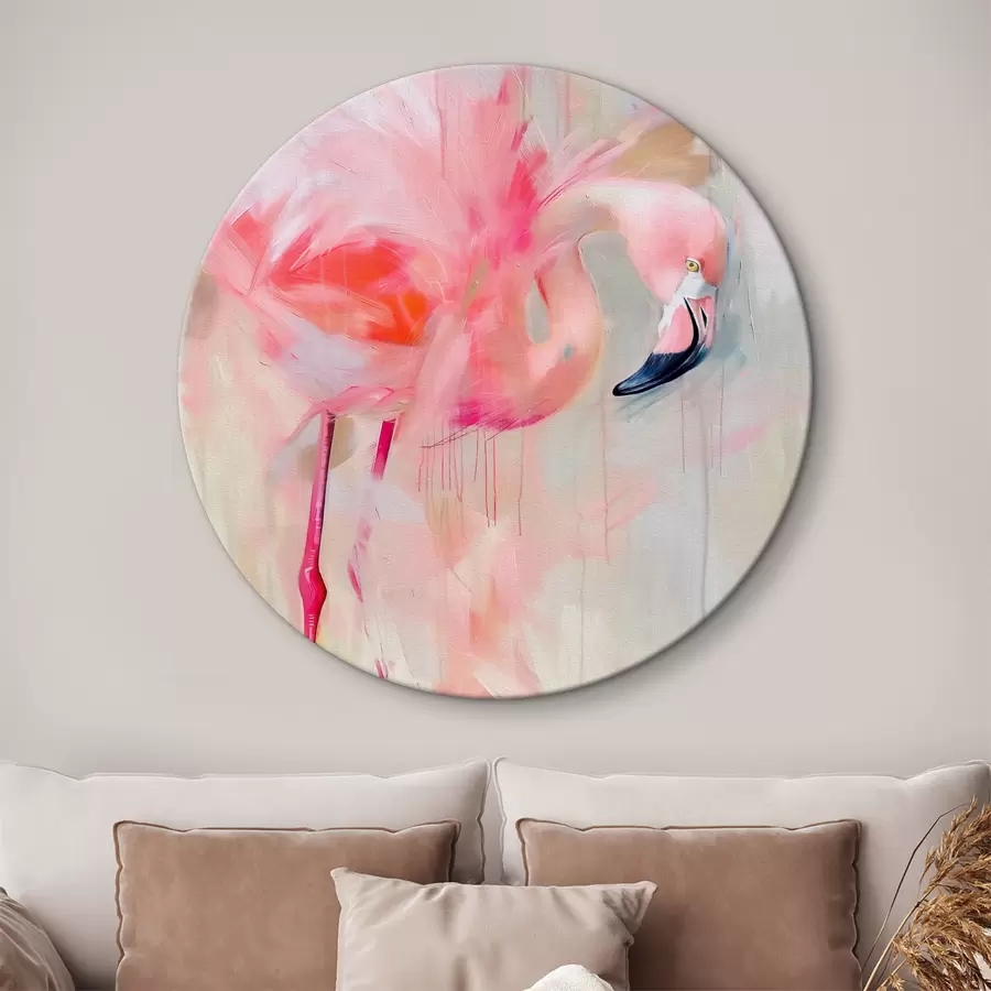 carta da parati Uccello fenicottero rosa nr. r39541