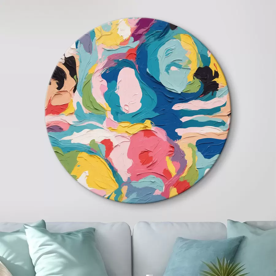carta da parati Quadro astratto con vernici multicolori nr. r39612