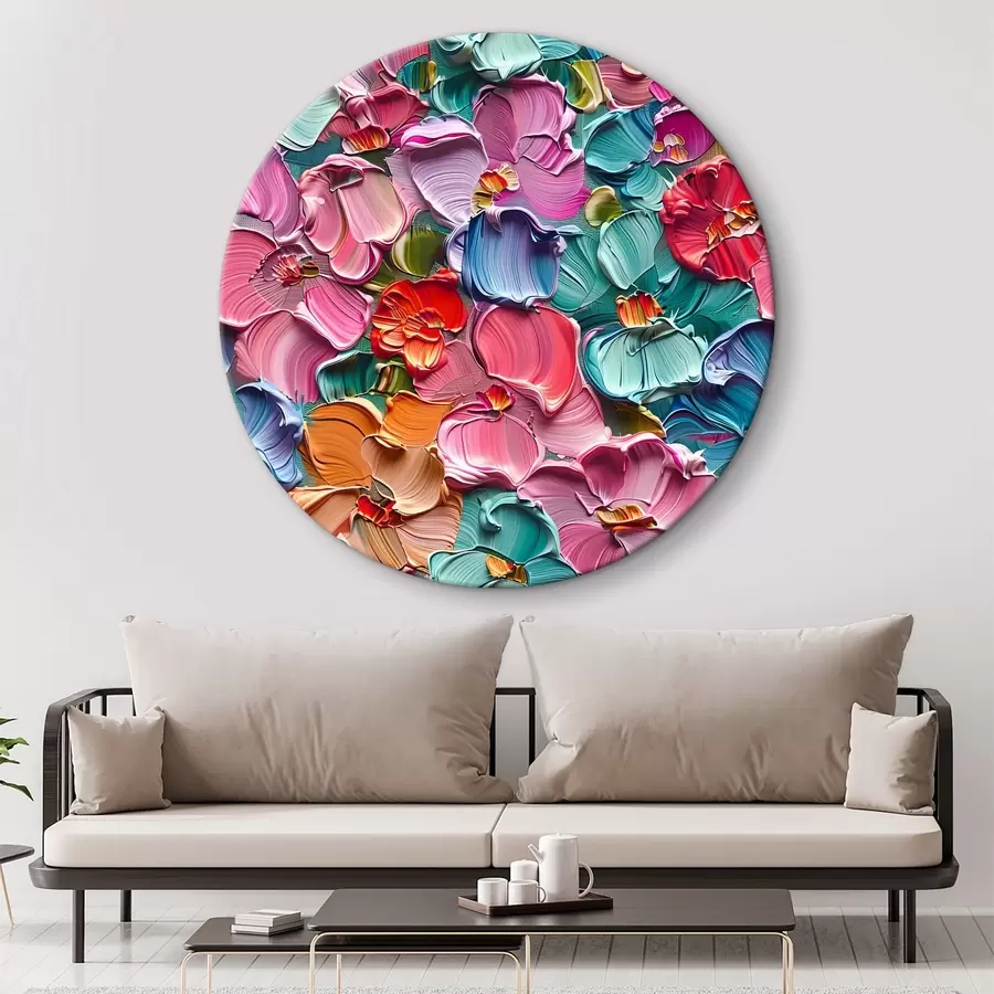 carta da parati Composizione floreale acrilica con pennellate" nr. r39736