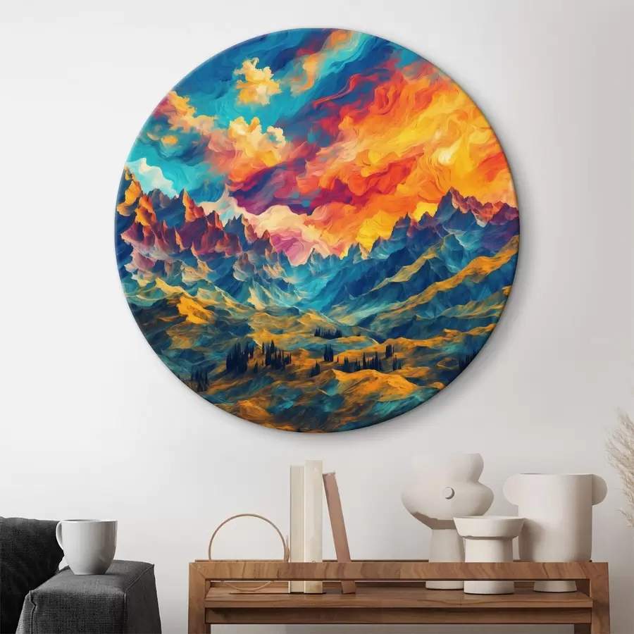 carta da parati Vista astratta sulle montagne nr. r39861