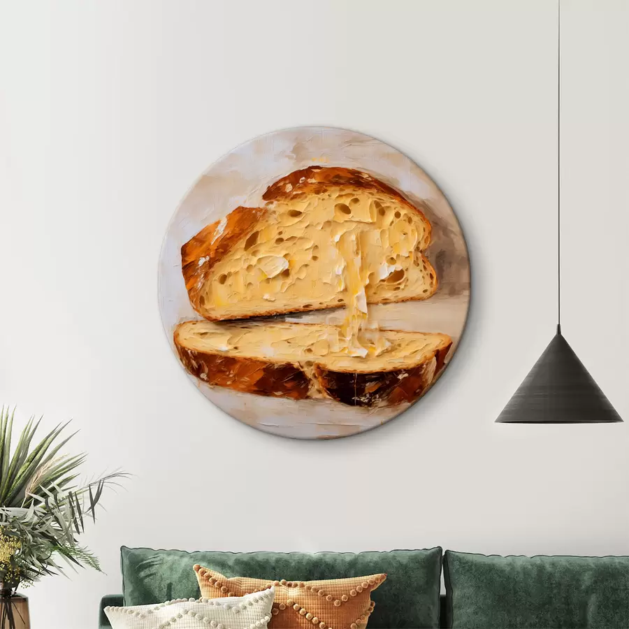 carta da parati Pane e burro su uno sfondo chiaro dipinto nr. r40216