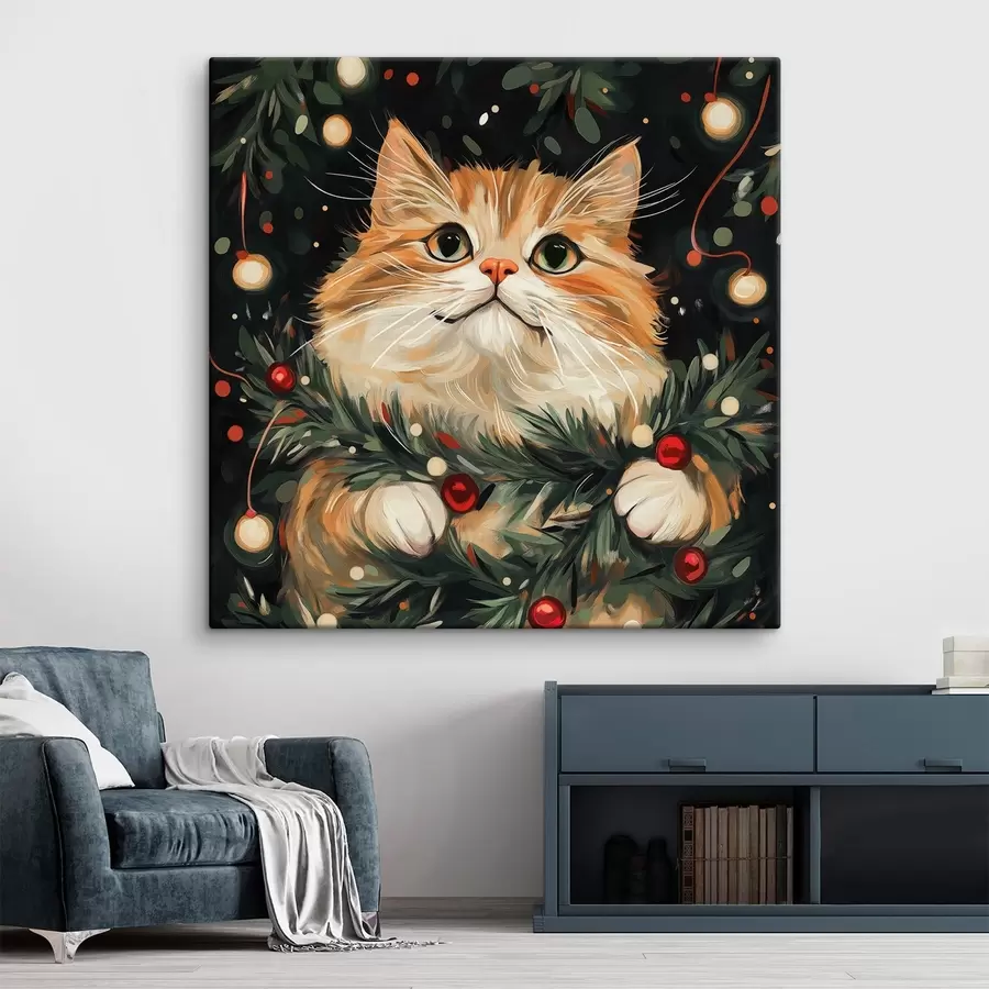 carta da parati Gatto di Capodanno nr. s42105