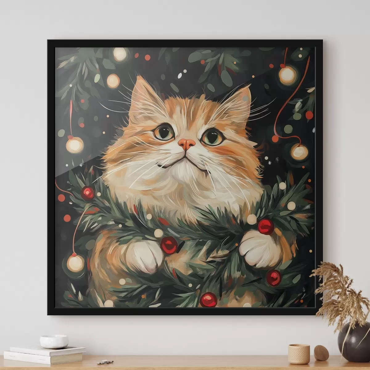 Poster Gatto di Capodanno f42105