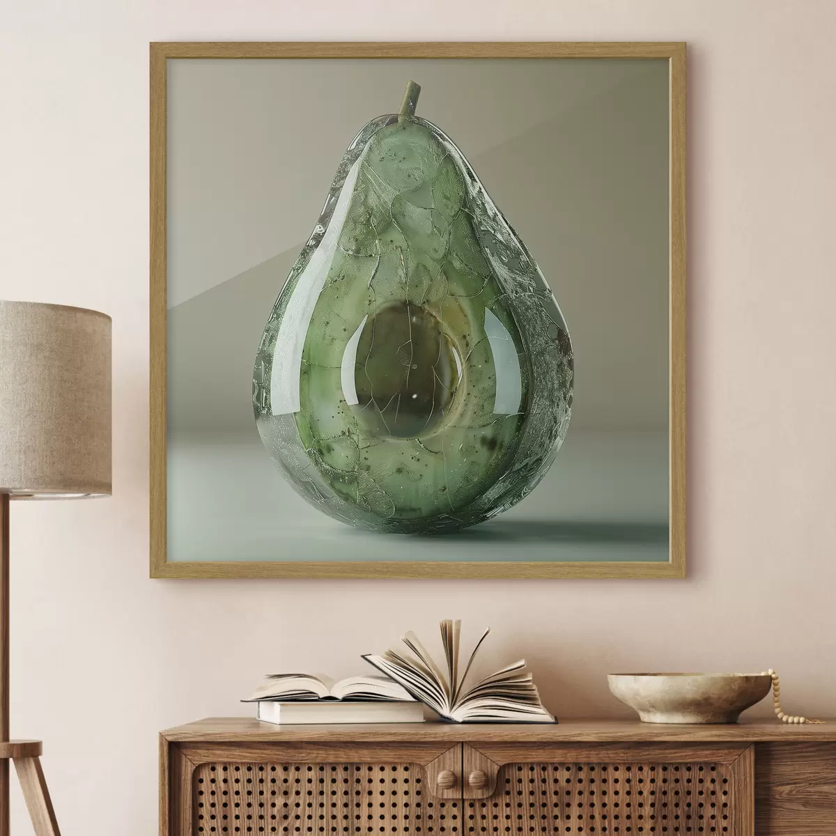 Poster Verdure, avocado in vetro f42068