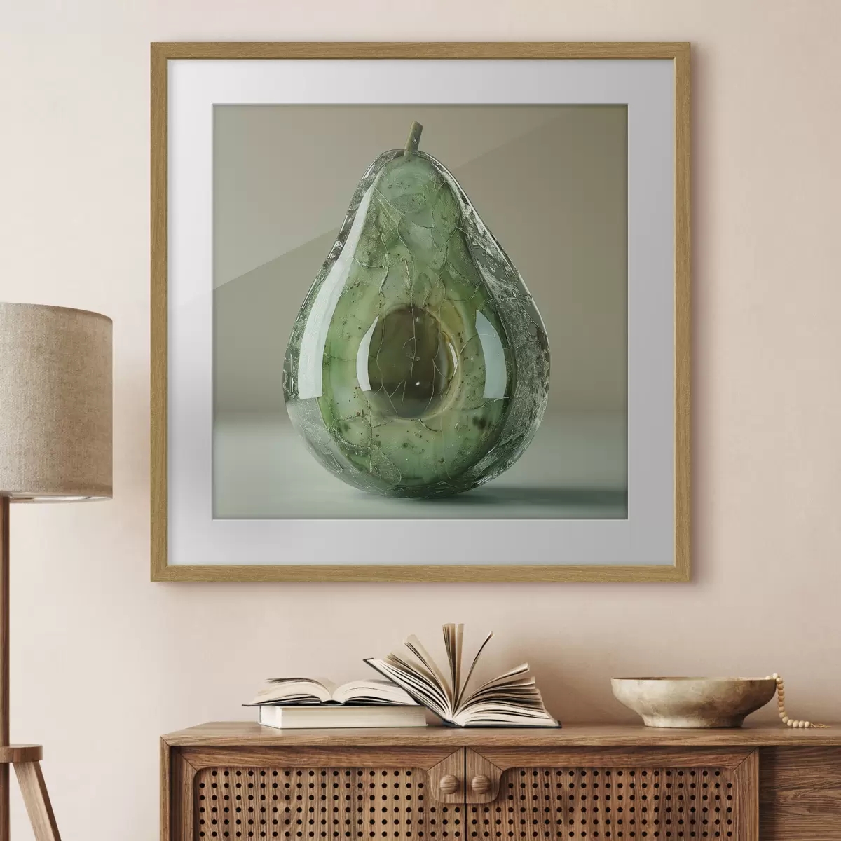 Poster Verdure, avocado in vetro f42068