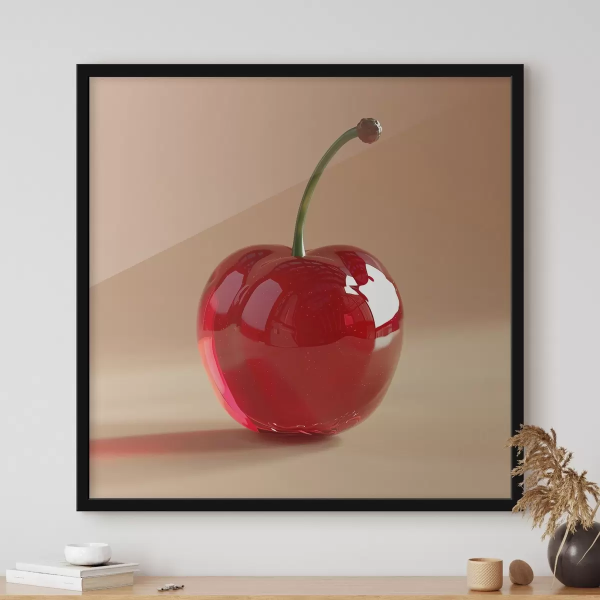Poster Frutta, ciliegie rosse mature f42069