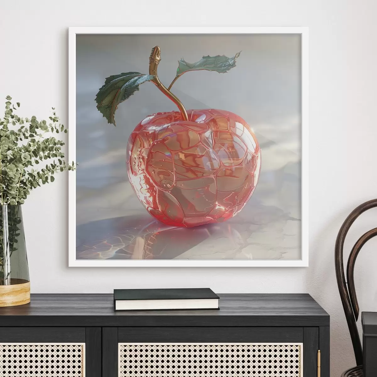 Poster Frutta, mela trasparente f42070