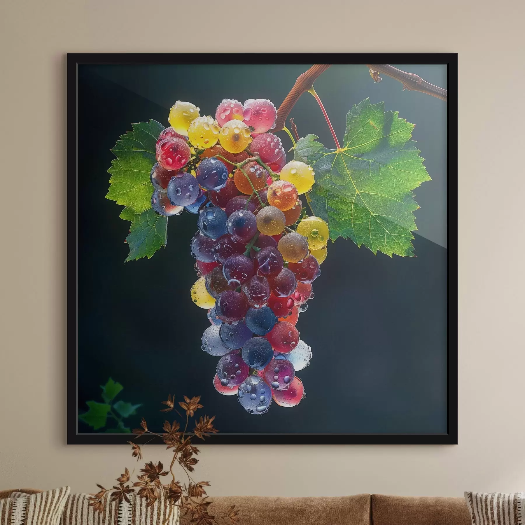 carta da parati Frutta, grappolo d'uva nr. f42071