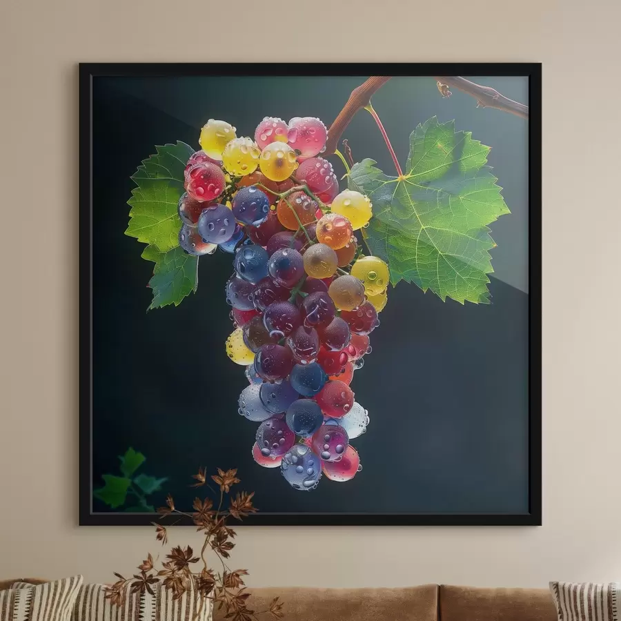 carta da parati Frutta, grappolo d'uva nr. f42071