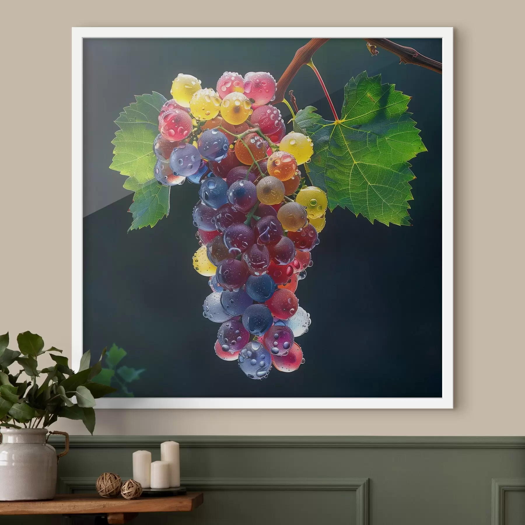 carta da parati Frutta, grappolo d'uva nr. f42071