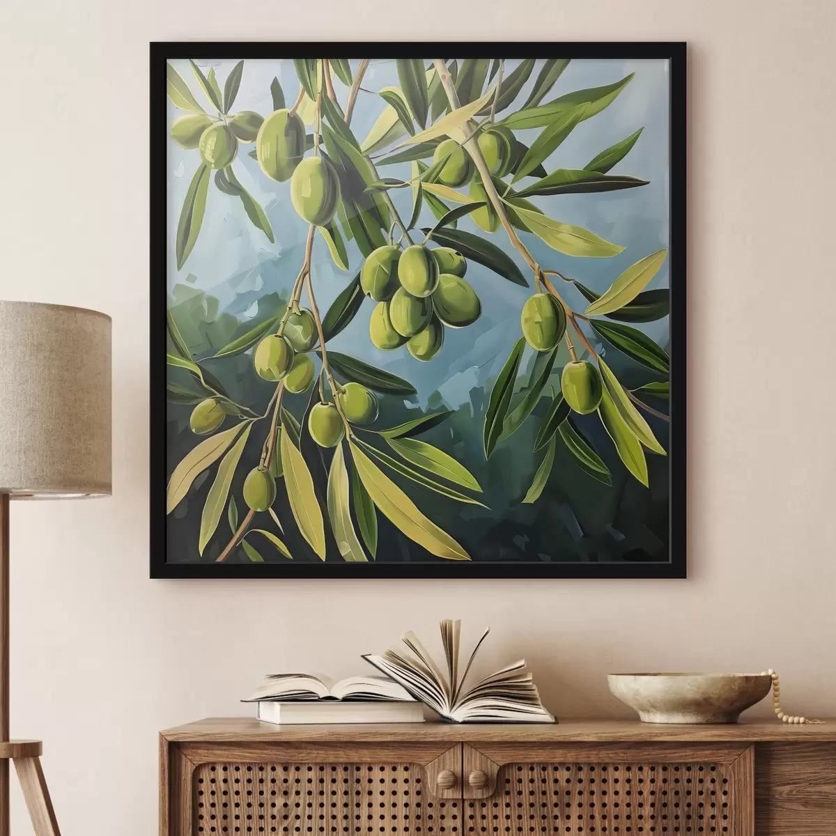 Poster Frutti verdi su un albero f38418
