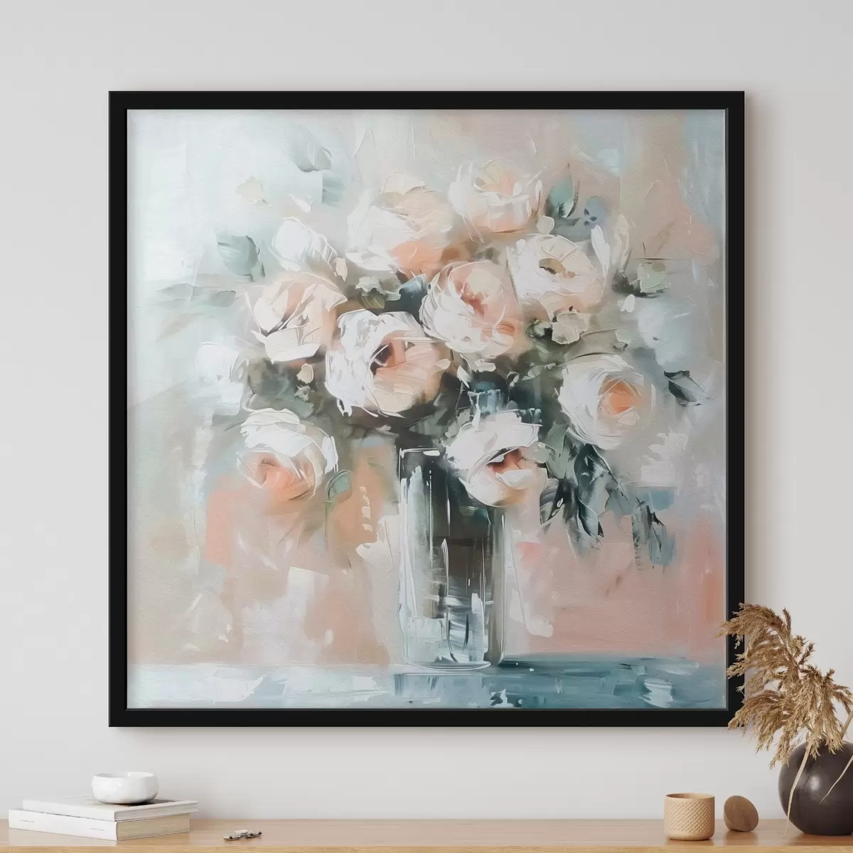 Poster Morbidi fiori in un vaso di cristallo f38926