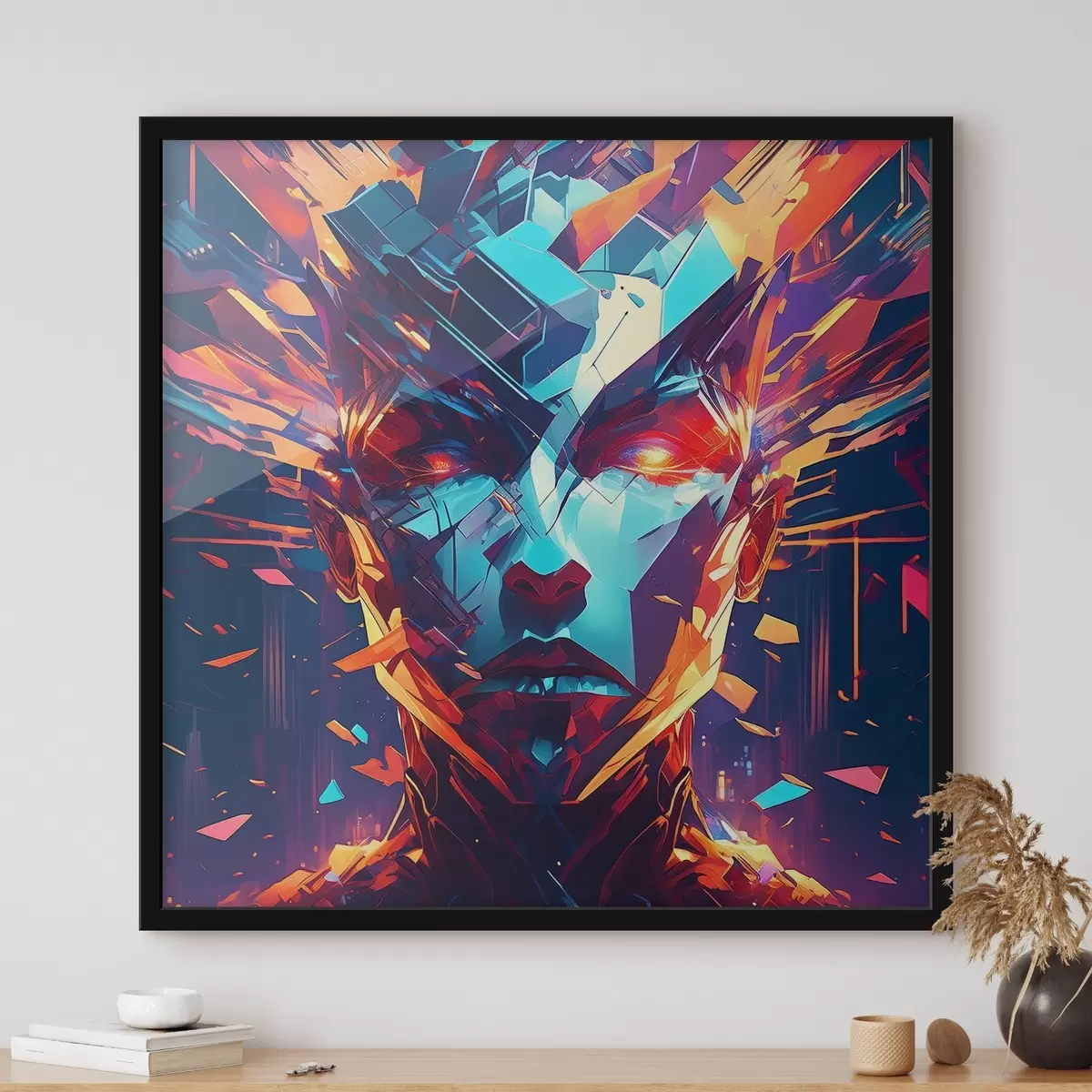 Poster Vibrante fusione di tecnologia e arte f39061