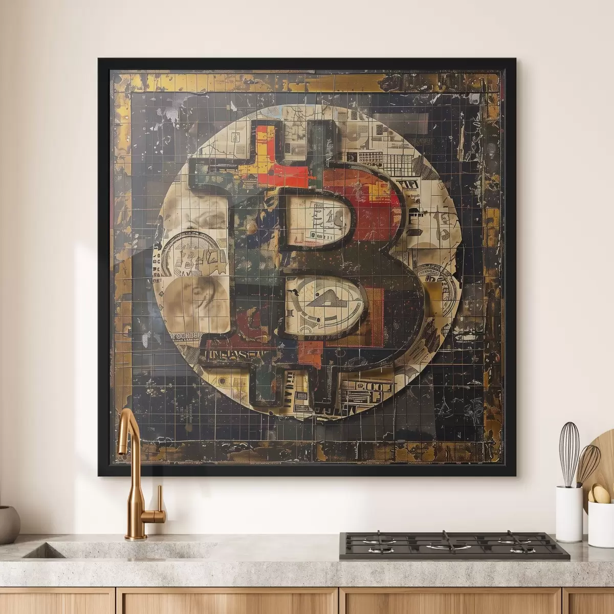 Poster L'arte moderna incontra la cultura delle criptovalute f39077