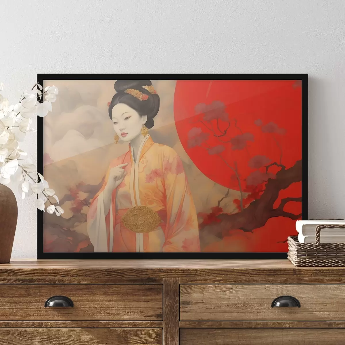 Poster Donna in kimono f36810