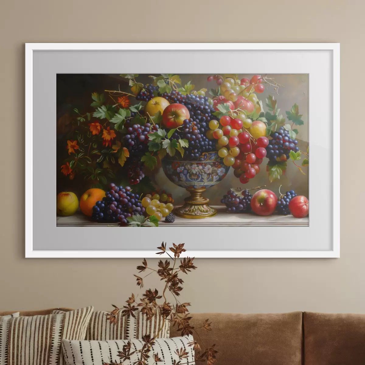Poster Immagine che mostra la frutta in un vaso f38468